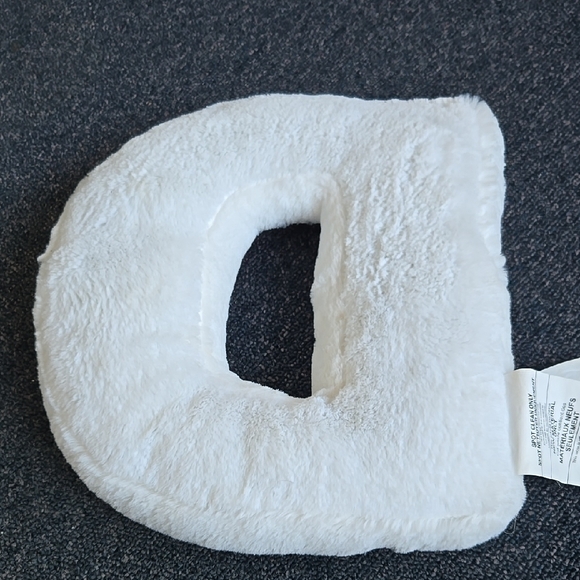 Pink Sequin Polka Dot Letter D Pillow - Picture 3 of 3